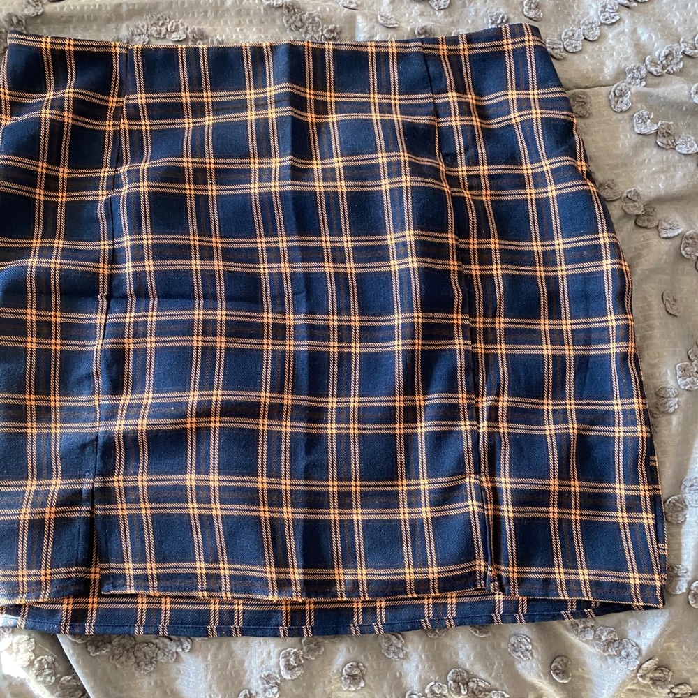 Plaid Pencil Skirt
